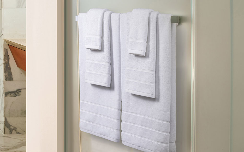 Other Stylish Essentials: Striped Trim Towel Set